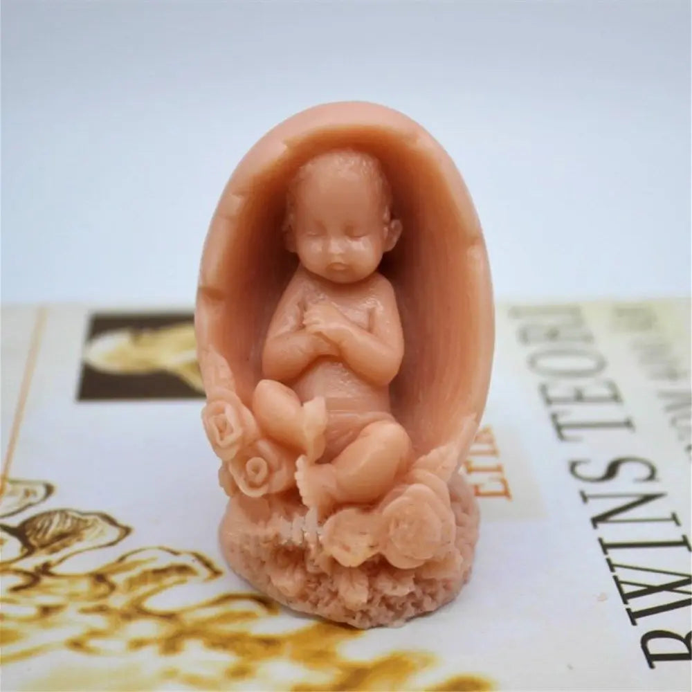 Grainrain 3D Baby Soap Mold Silicone Craft Soap Making Mold Candle Resin DIY Handmade Mold