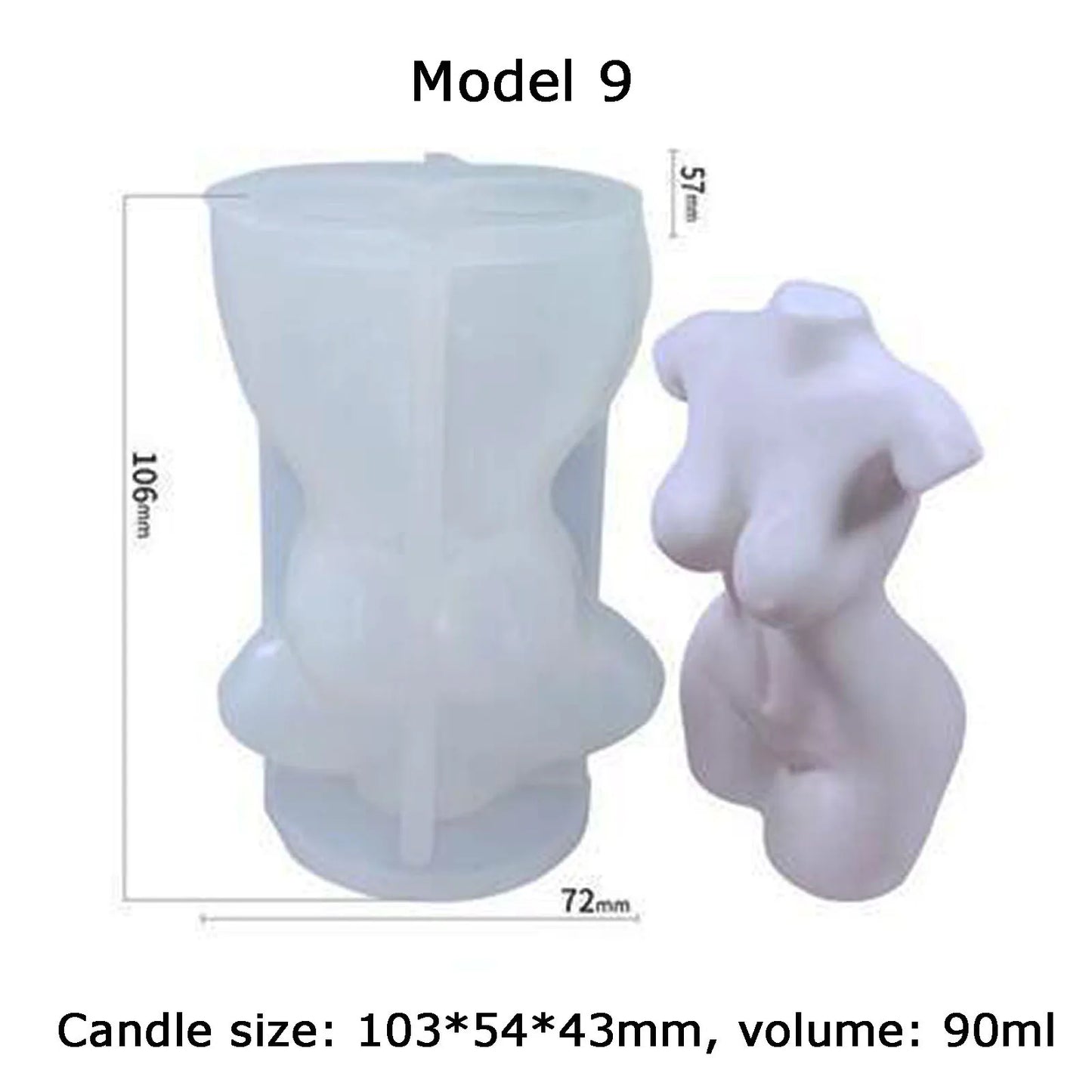 3d Venus DIY Candle Making Kit Roman Pillar Silicone Mold Goddess Aromatherapy Candle Mold Plaster Mold Cake Decorating Tools