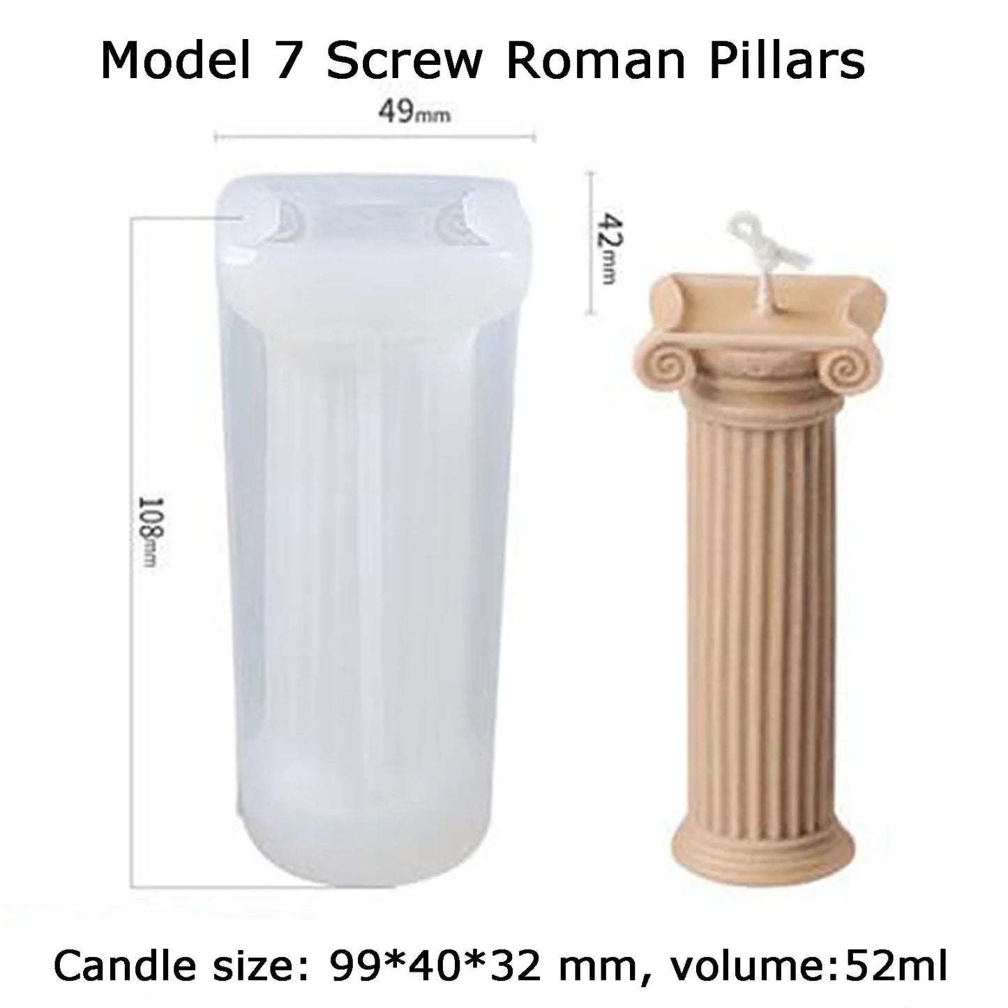 3d Venus DIY Candle Making Kit Roman Pillar Silicone Mold Goddess Aromatherapy Candle Mold Plaster Mold Cake Decorating Tools