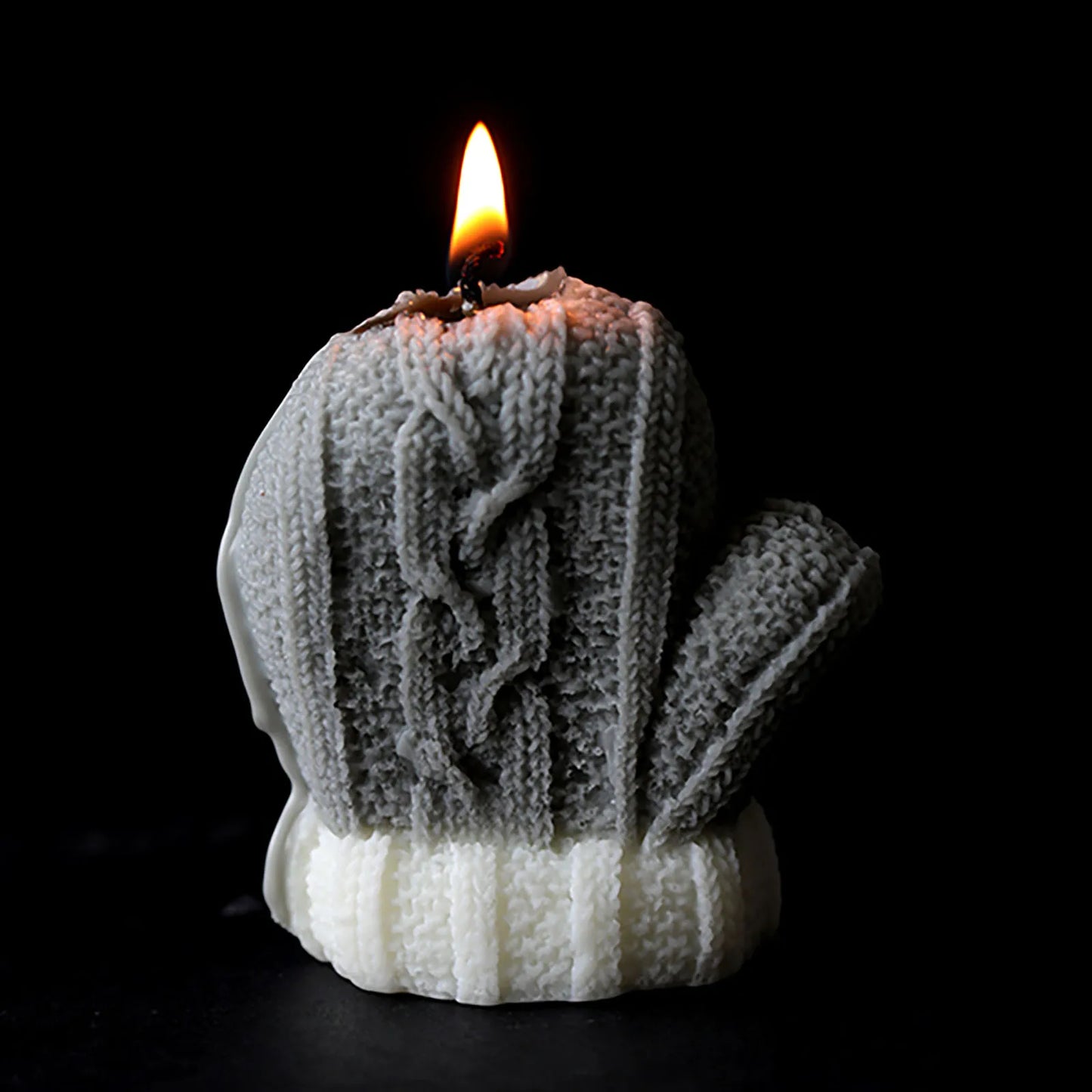 3D Candle Molds Pillar Silicone Soap Mold Glove DIY Craft Handmade Wax Moulds
