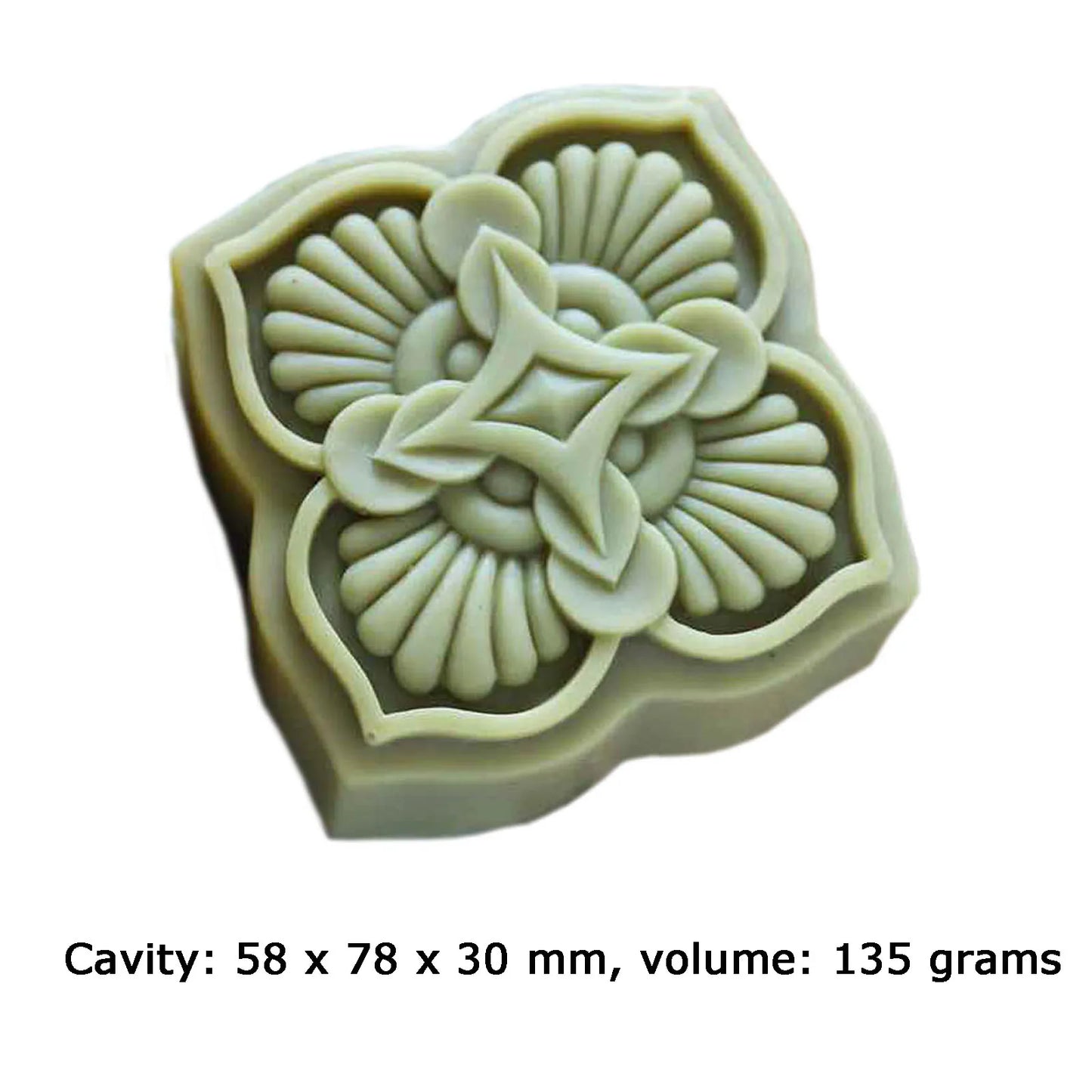 Flower Soap Silicon Molds Chinese Paper Cut Square Soap Making Mold Candle Mould Handmade Craft