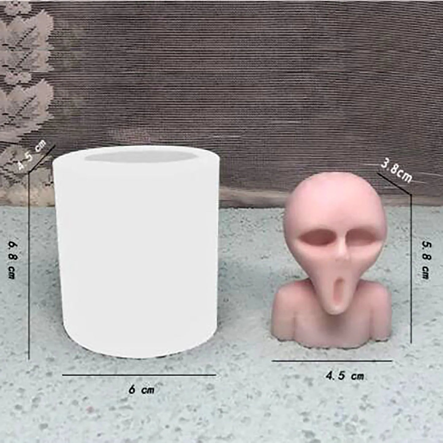 3D Halloween skull Candle Mold silicon creative decoration DIY horror ghost