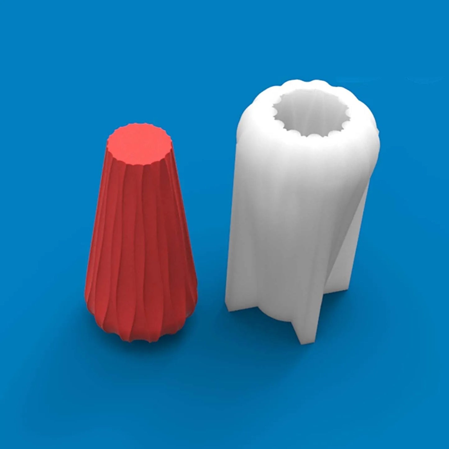 3D Candle Molds Pillar Silicone Soap Mold Geometry Column Handmade Soy Wax Mould