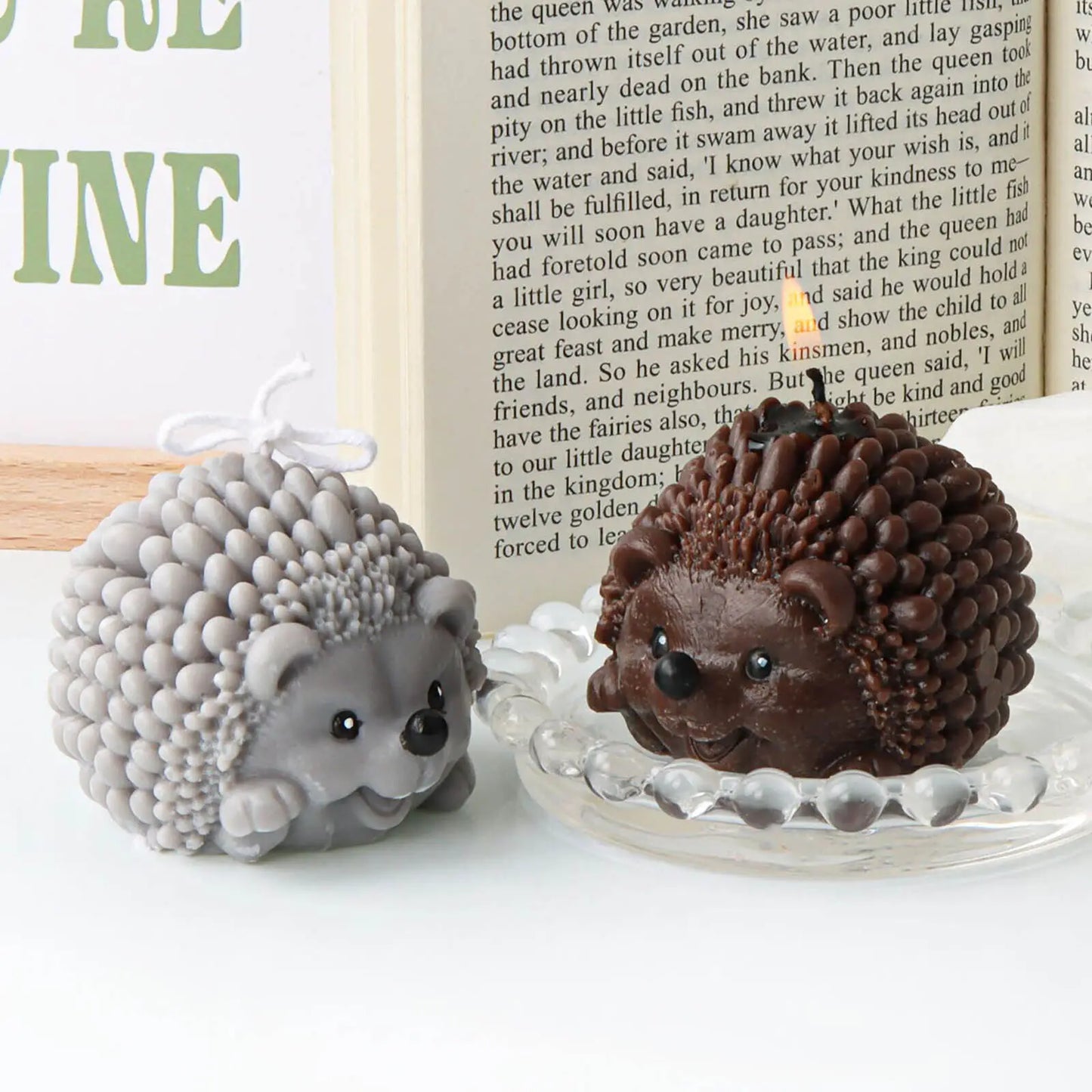 Hedgehog 3D Candle Mold Silicone Soap Mold Craft Plaster Mold Soy Wax Mold
