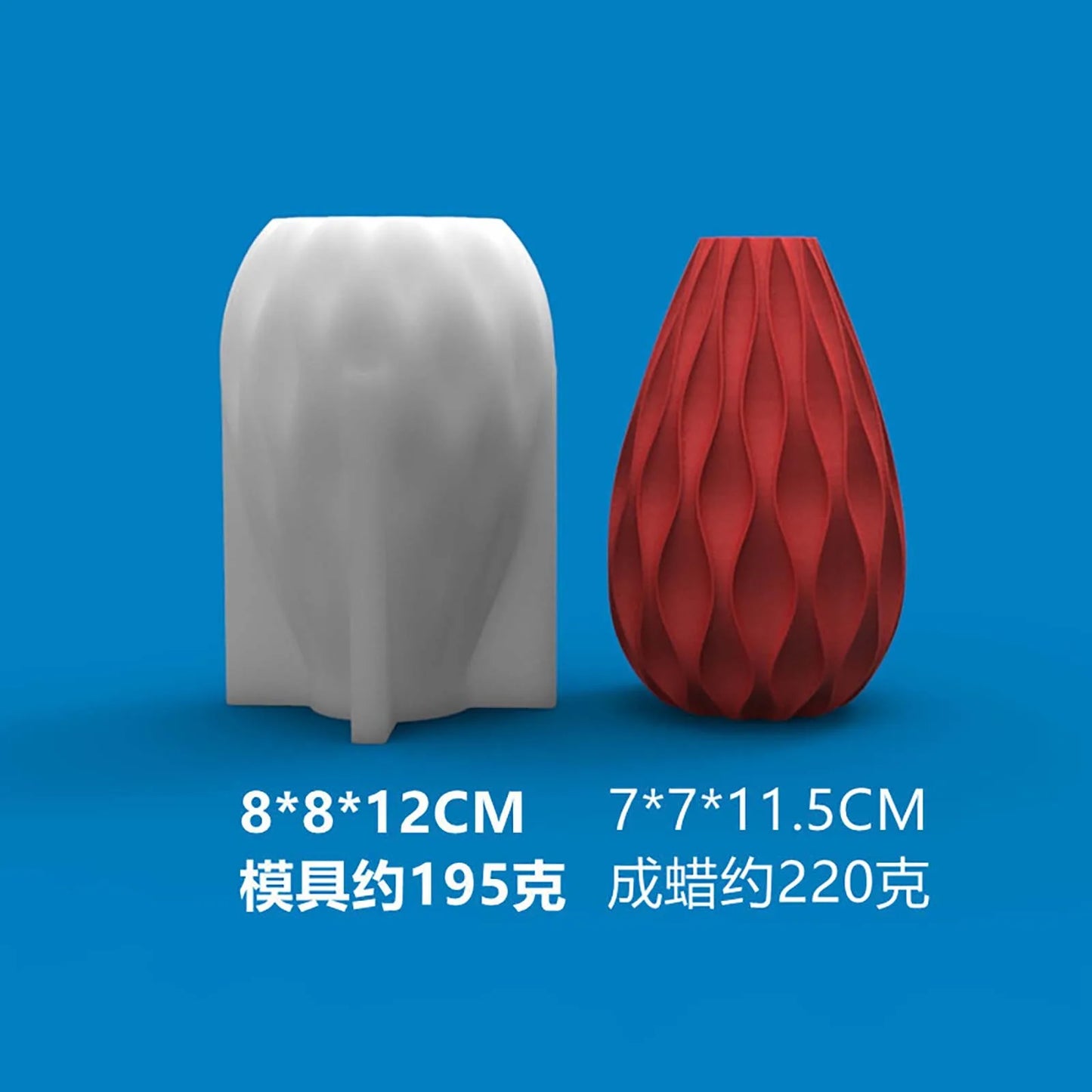 3D Candle Molds Pillar Silicone Soap Mold Geometry Column Handmade Soy Wax Mould
