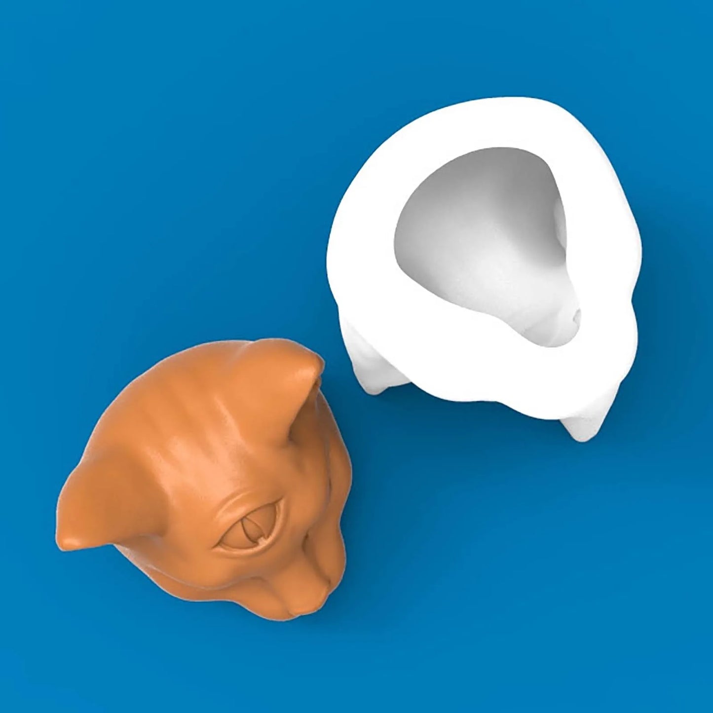 3D Candle Molds Pillar Silicone Soap Mold Halloween Cat Handmade Soy Wax Mould