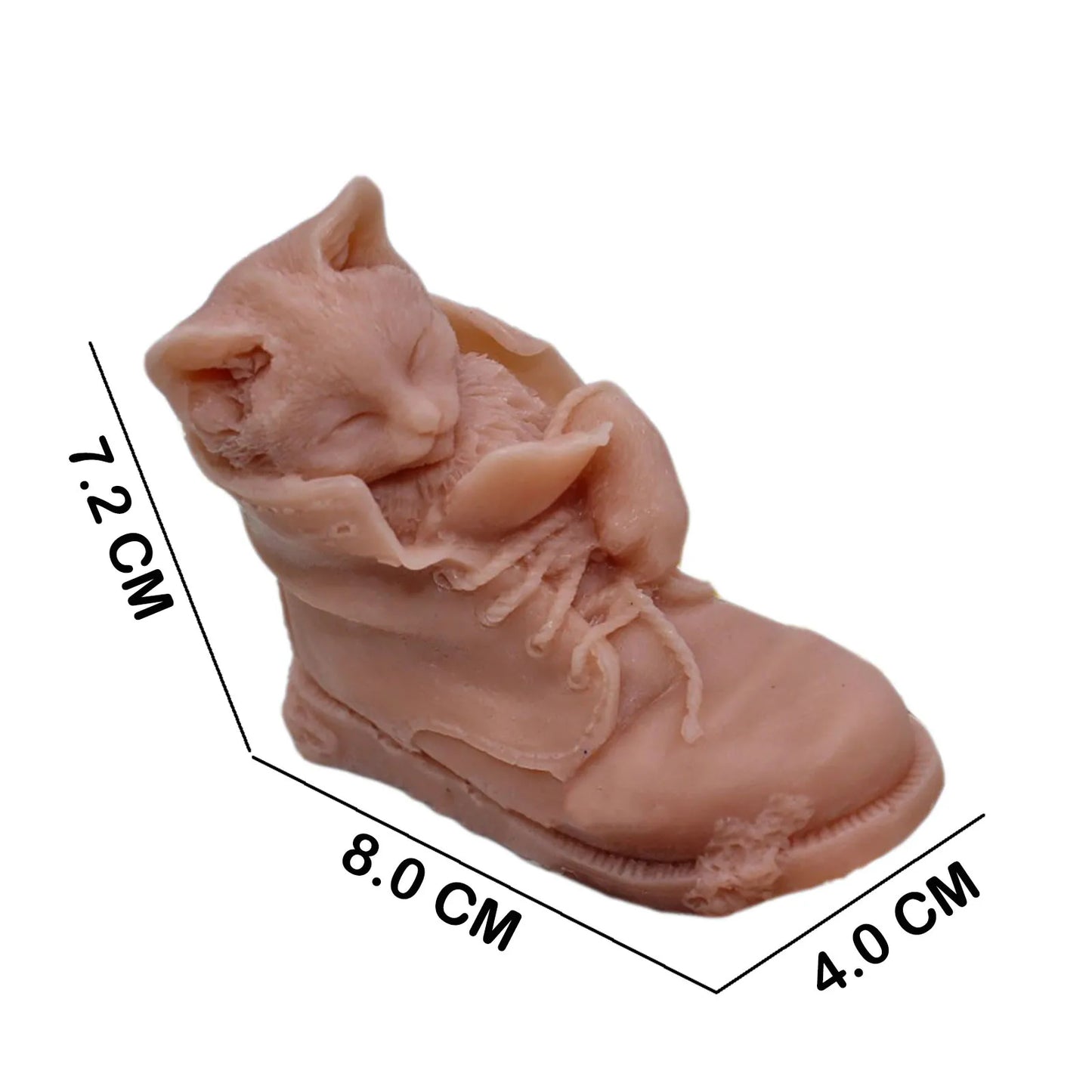 Grainrain 3D Sleeping Cat Handcrafted Soap Mold Silicone Candle Wax Resin Handmade Mold