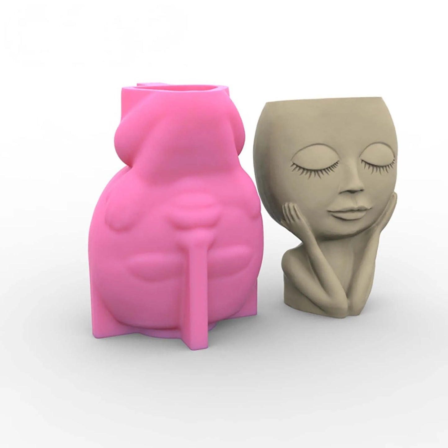 Baby Cement Mold Concrete DIY Craft Succulent Flower Pot Silicone Planter Mould