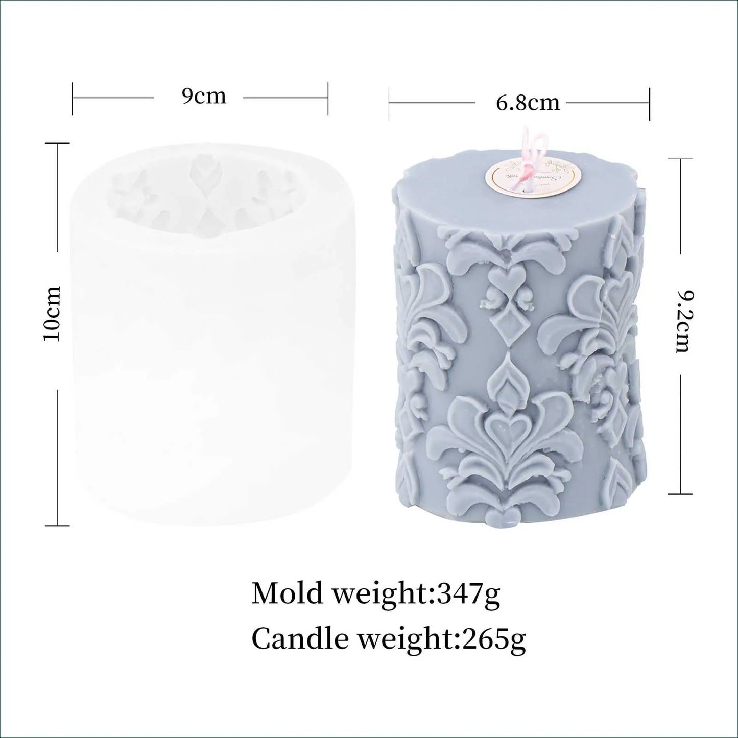 Pinecone 3D Candle Mold Silicone Soap Making Mould Hand Craft Soy Wax Mould