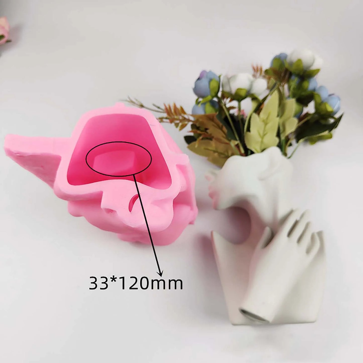 Lady Cement Mold Handmade Concrete Succulent Flower Pot Silicone Planter Mould