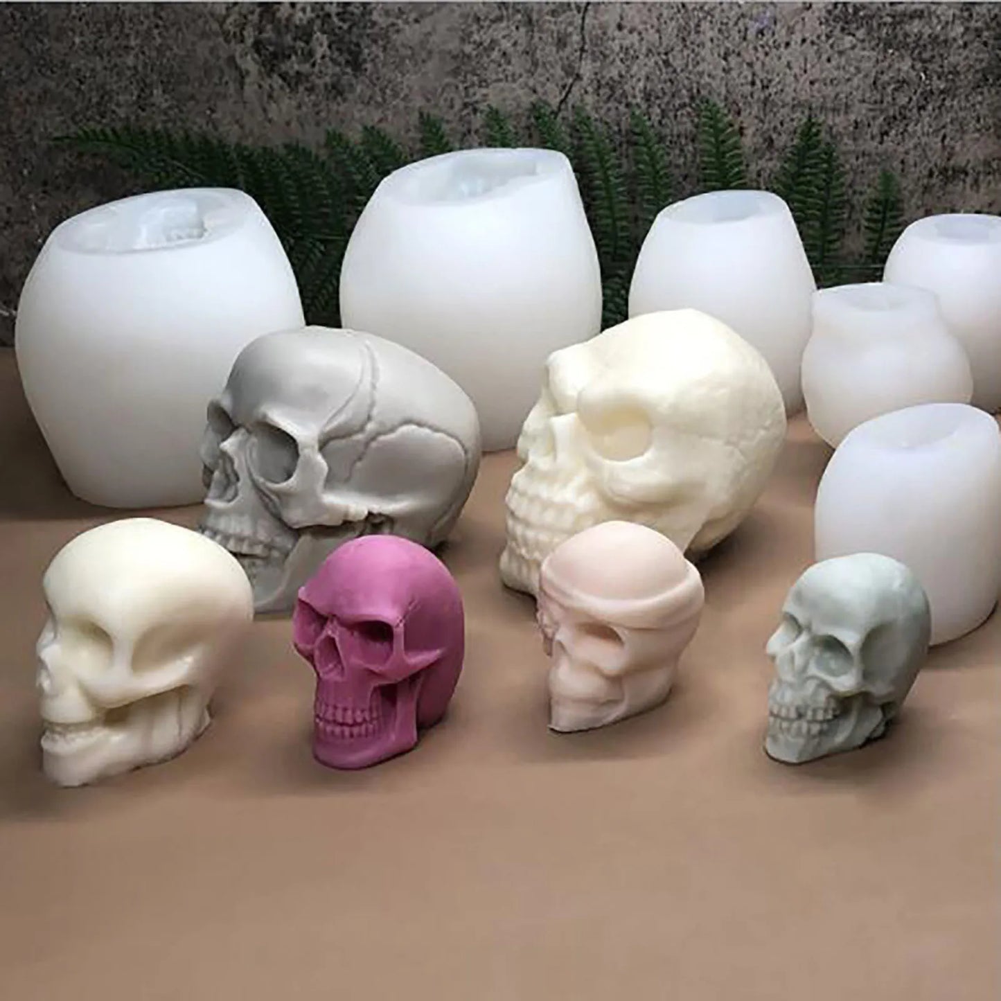 3D Halloween skull Candle Mold silicon creative decoration DIY horror ghost