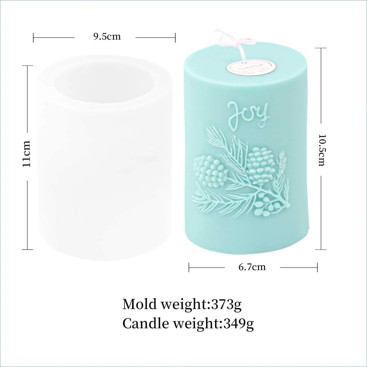 Pinecone 3D Candle Mold Silicone Soap Making Mould Hand Craft Soy Wax Mould