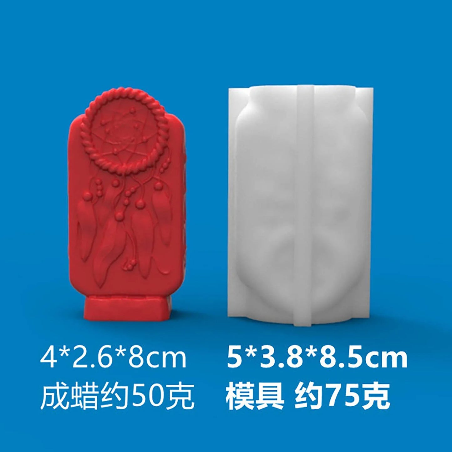 3D Candle Molds Pillar Silicone Soap Mold DIY Handmade Craft Wax Moulds