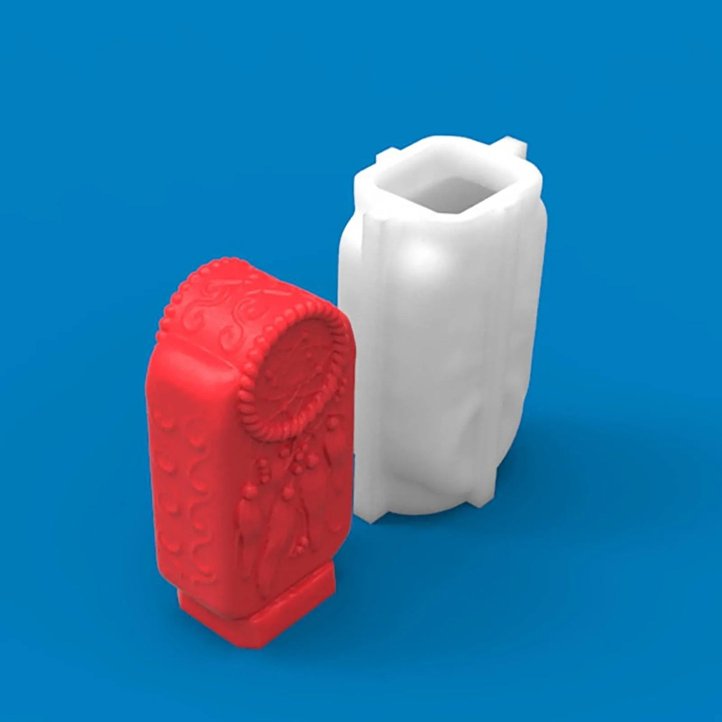 3D Candle Molds Pillar Silicone Soap Mold DIY Handmade Craft Wax Moulds
