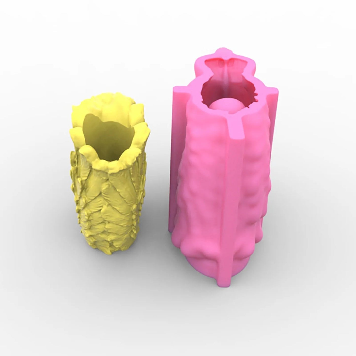 Angle Flower Pot Silicone Mold Concrete Flower Cement Planter Mould DIY Clay