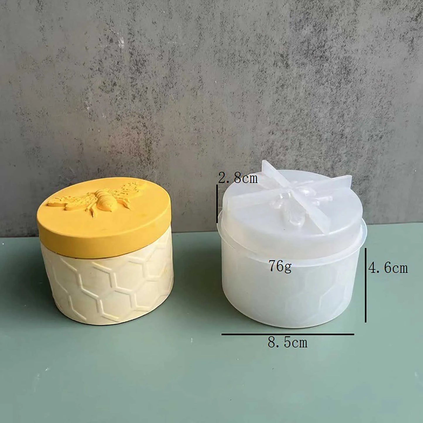 Bee Mold Storage Tank Epoxy Resin Mold Cement Concrete Mould DIY Jewelry Box