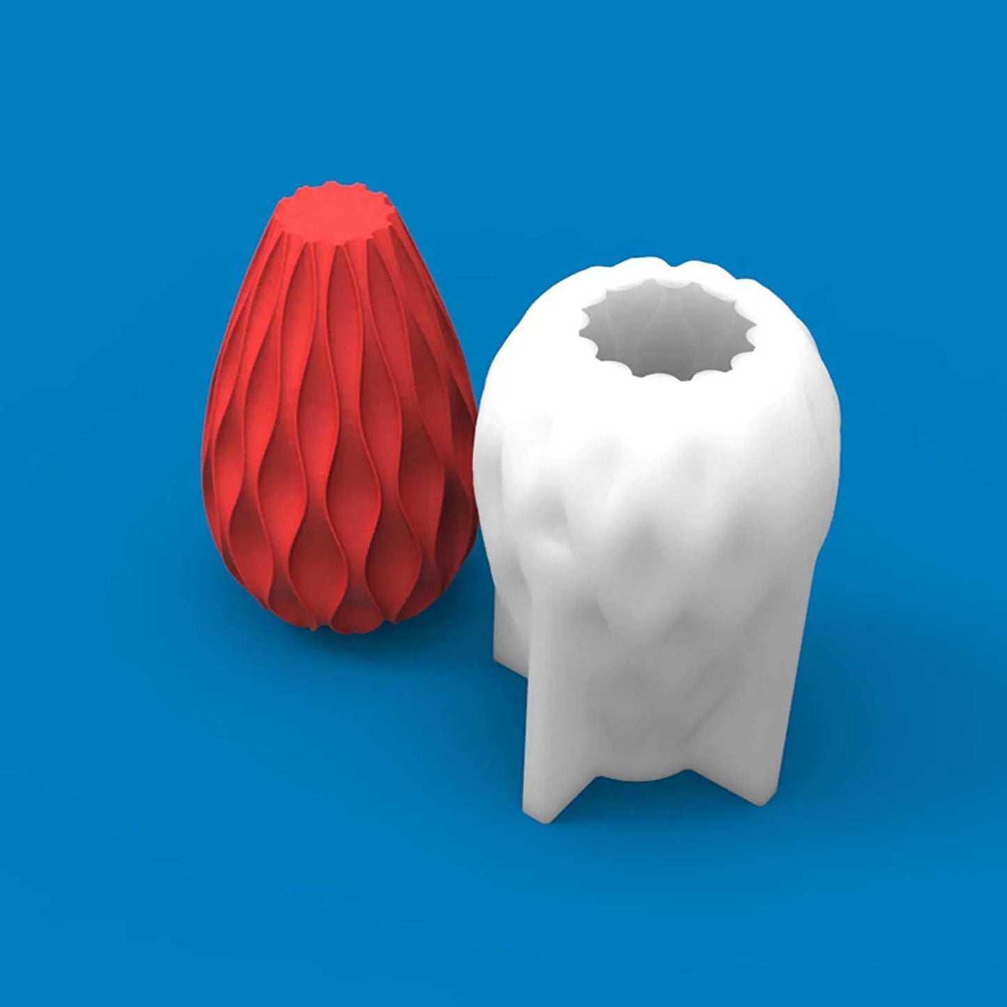 3D Candle Molds Pillar Silicone Soap Mold Geometry Column Handmade Soy Wax Mould