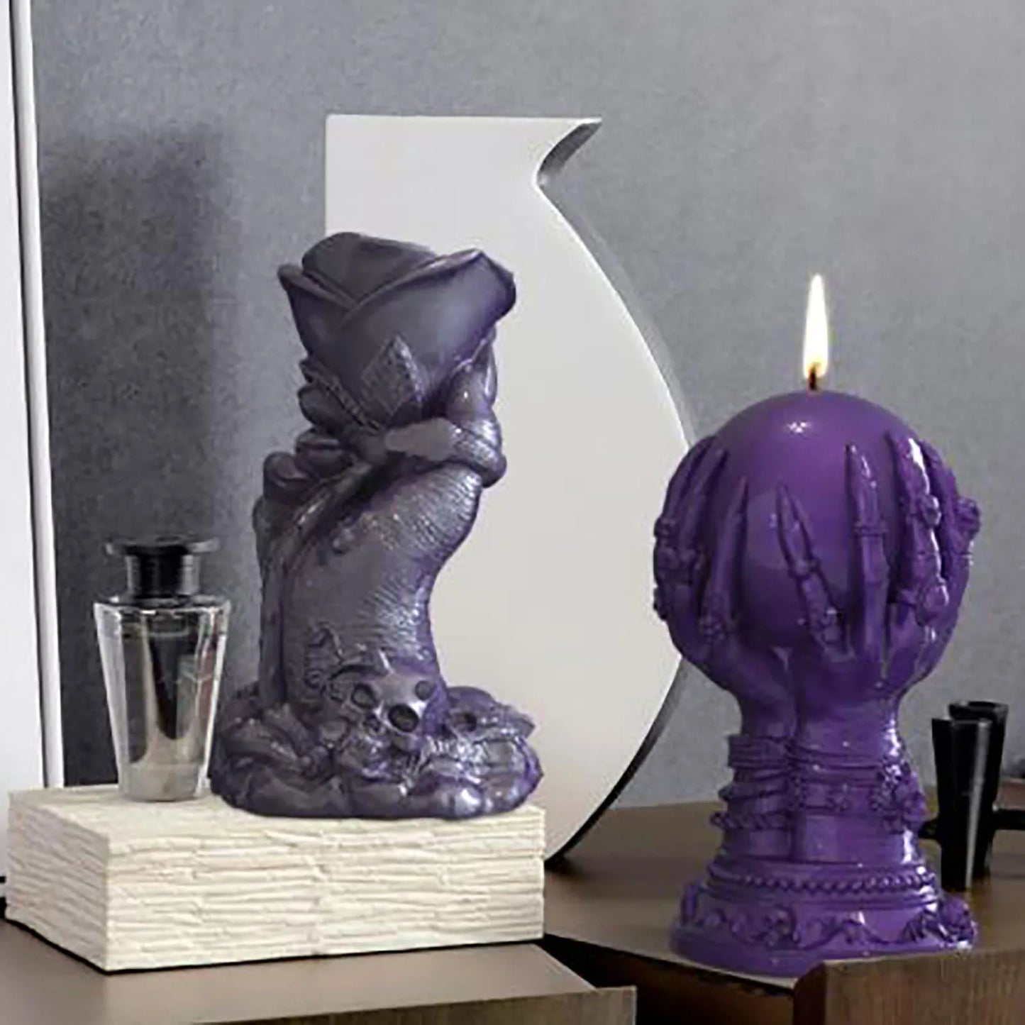 3D Easter Rose Devil Candle Silicone Mould Creative Silicon Aromatherapy Soap Mold Molds for Candles Resin Wax