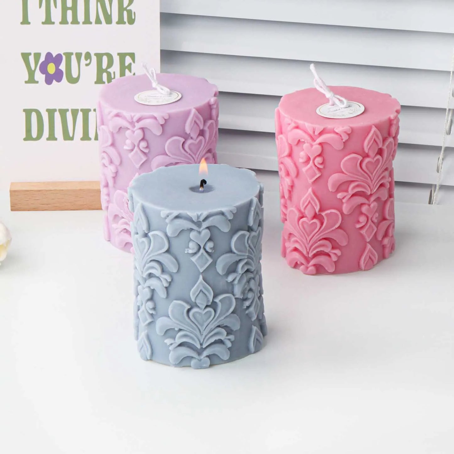 Pinecone 3D Candle Mold Silicone Soap Making Mould Hand Craft Soy Wax Mould