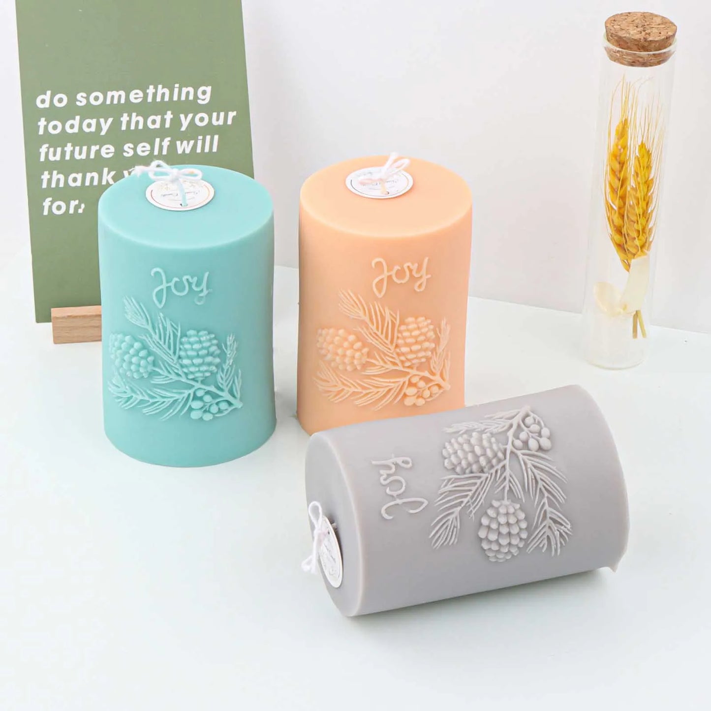Pinecone 3D Candle Mold Silicone Soap Making Mould Hand Craft Soy Wax Mould