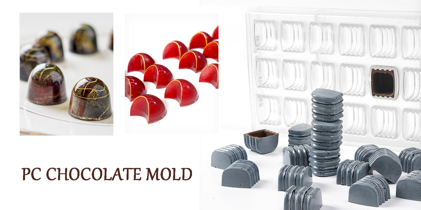 19290 / Leafs Plastic Polycarbonate Chocolate Molds