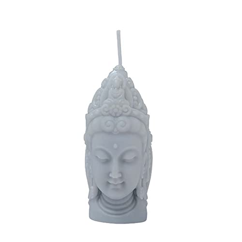 Grainrain Candle Molds 3D Buddha Silicone Soap Mold DIY Craft Handmade Candle Making Molds