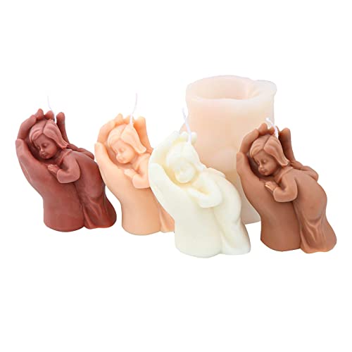 Grainrain Candle Molds 3D Buddha Silicone Soap Mold DIY Craft Handmade Candle Making Molds
