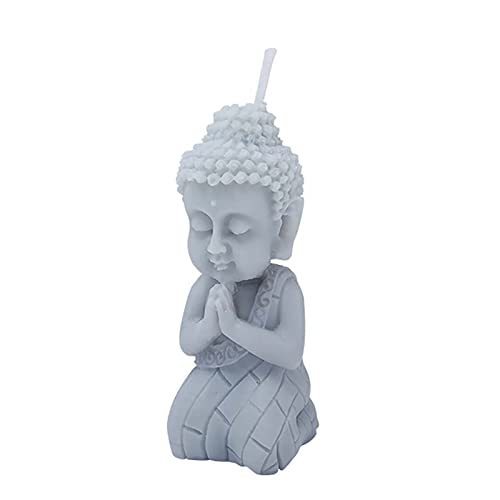 Grainrain Candle Molds 3D Buddha Silicone Soap Mold DIY Craft Handmade Candle Making Molds