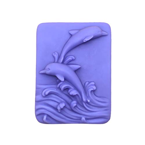 Two Whales Silicone Soap Molds Soap Making Mold Resin Molds Handmade Soap Molds DIY Craft Art Molds Candle Mold 1 pc