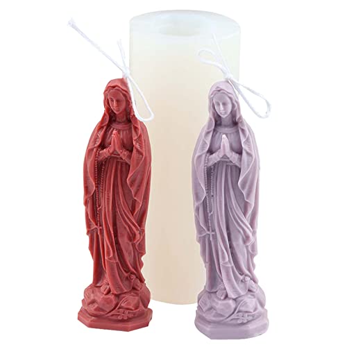 Grainrain Candle Molds 3D Buddha Silicone Soap Mold DIY Craft Handmade Candle Making Molds