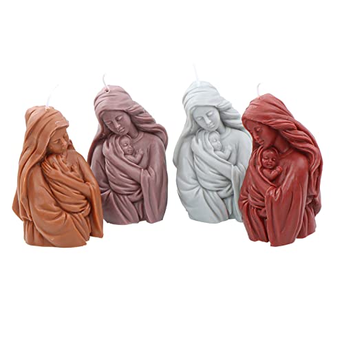 Grainrain Candle Molds 3D Buddha Silicone Soap Mold DIY Craft Handmade Candle Making Molds