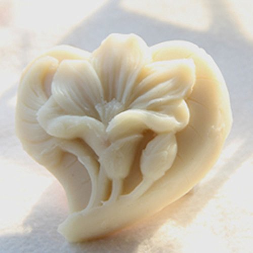 Flower White Silicone Soap Mould Soap Making Molds DIY Craft Art Handmade Flexible Soap Mold