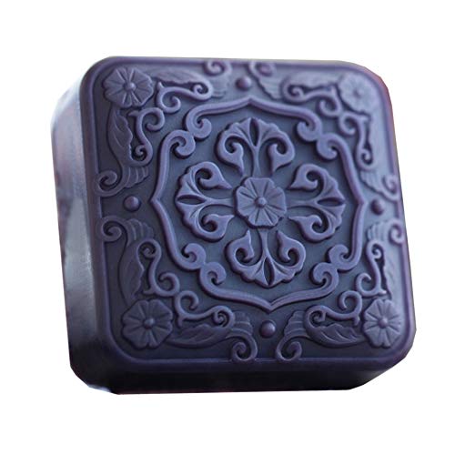 Square Flowers White DIY Craft Art Handmade Soap Making Molds Flexible Soap Mold Silicone Soap Mould Soap