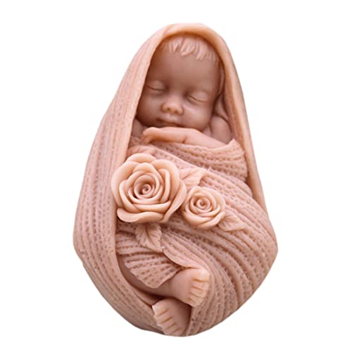 Grainrain Baby Silicone Soap Bar Mold DIY Homemade Vehicle Ornament Candle Resin Mold (12221)