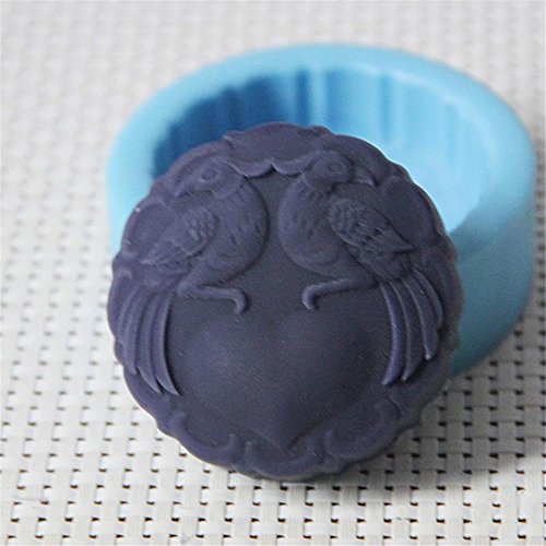 Two Birds Craft Silicone Soap Bar Mold for Handmade Melt & Pour Soap 3.20 oz