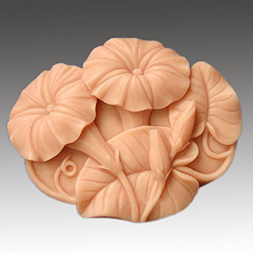 Round Flower White Silicone Soap Mould Soap Making Molds DIY Craft Art Handmade Flexible Soap Mold