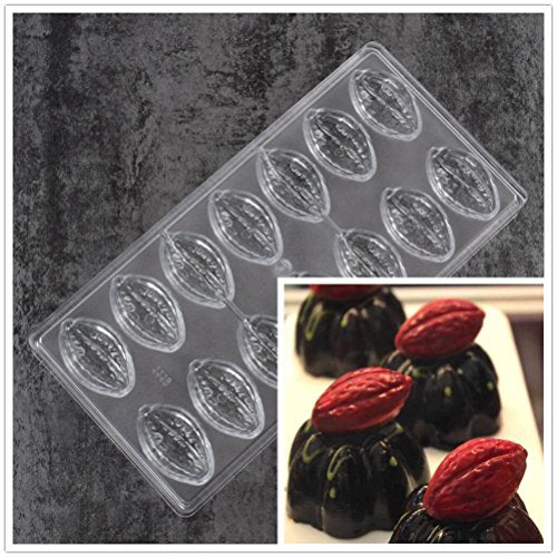 19391 / Cocoa Fruit Polycarbonate Chocolate Mold Mould Clear Hard Chocolate Maker Professional Candy Jelly Mould Cake Decoration Mold