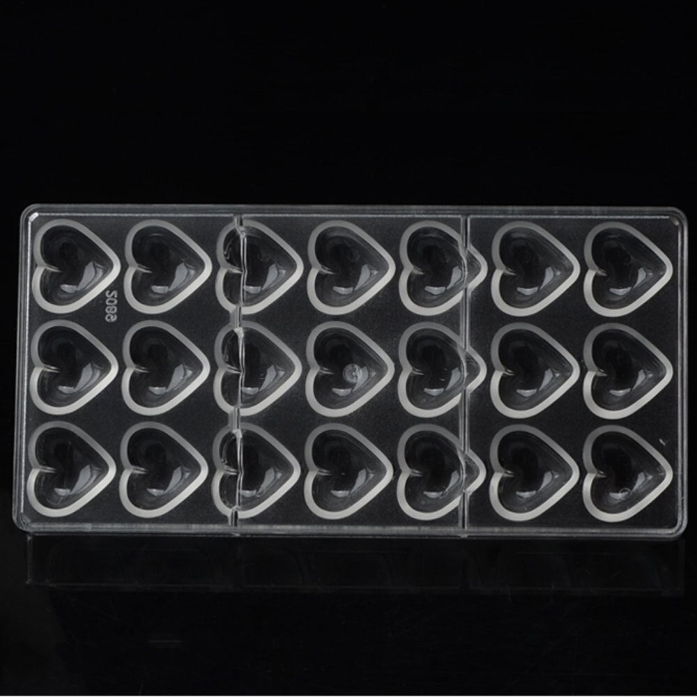 19268 / Heart Chocolate Plastic Candy Molds