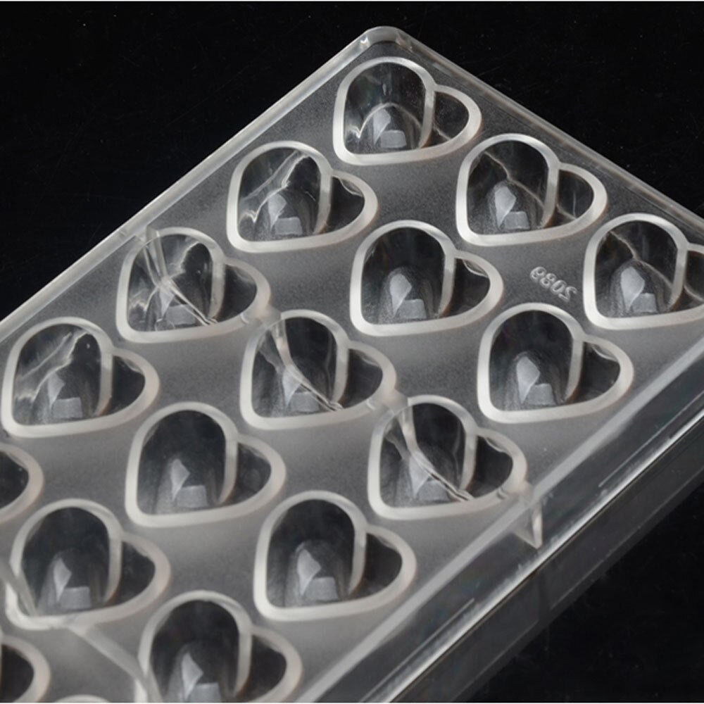 19268 / Heart Chocolate Plastic Candy Molds