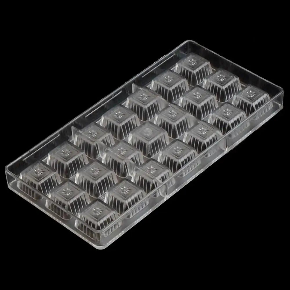 19271 / Square Chocolate Molds Plastic Candy Mold For Gifts 21 Cavity