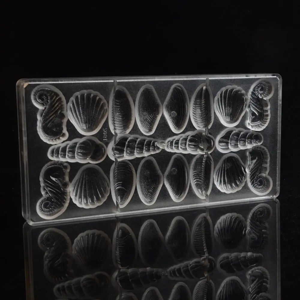 19278 / Moldes de chocolate con forma de conchas marinas