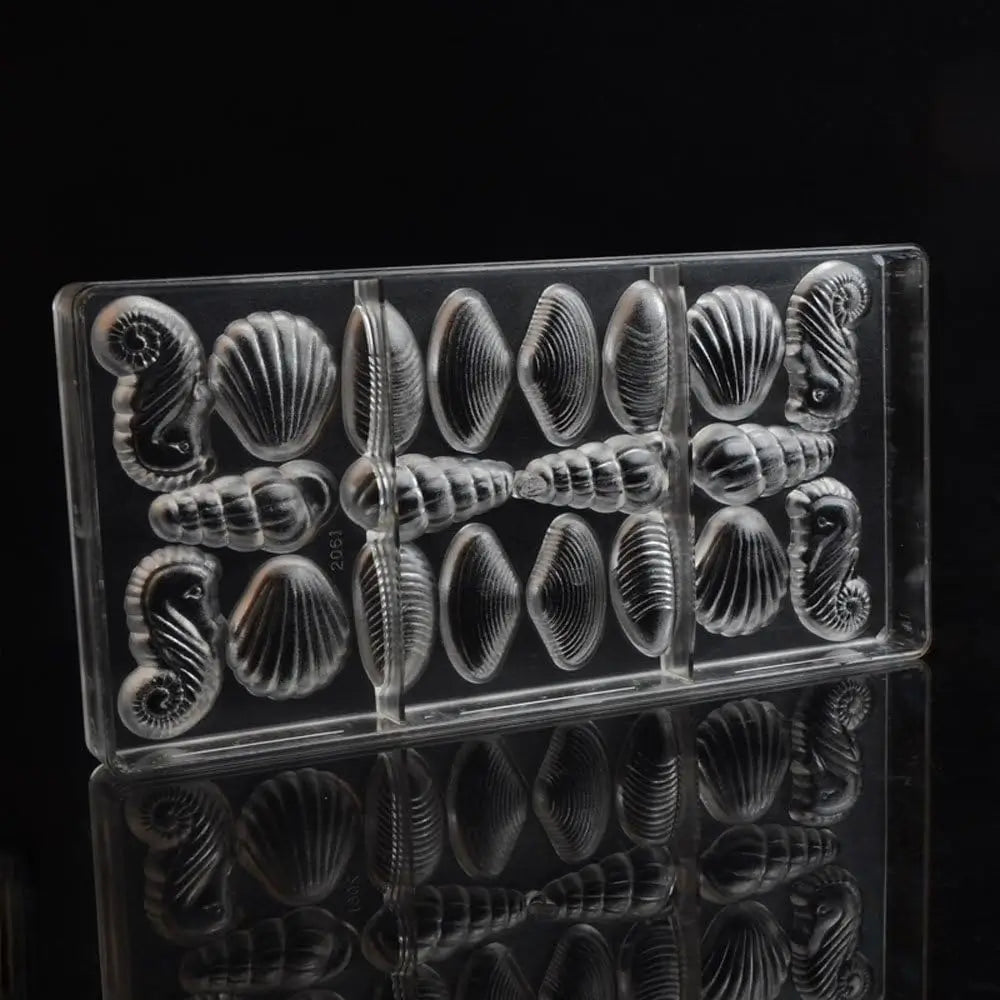 19278 / Moldes de chocolate con forma de conchas marinas