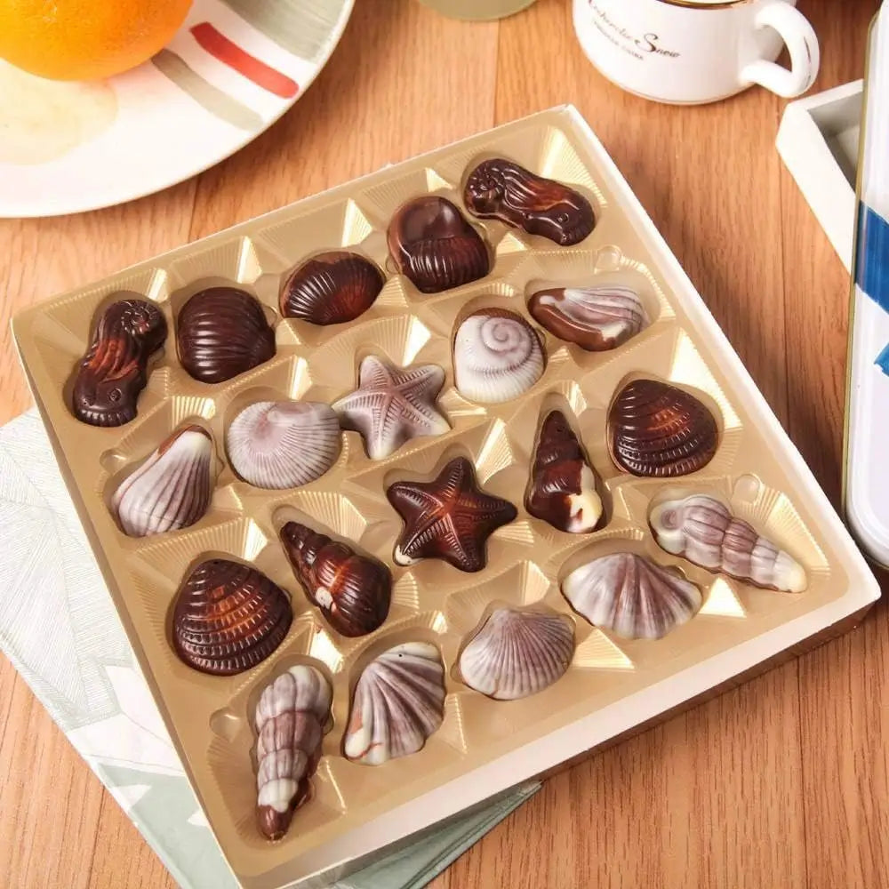 19278 / Moldes de chocolate con forma de conchas marinas
