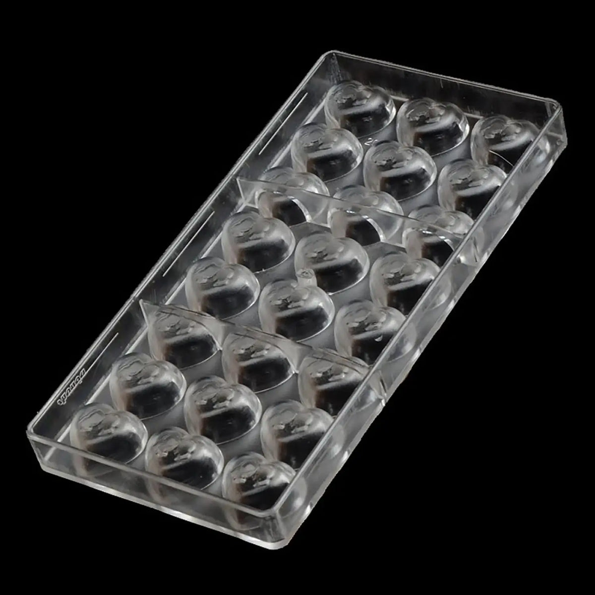 19282 / Heart Chocolate Mold – 21 Cavity DIY Valentine Candy Mold Clear Hard DIY Pastry Baking Tool