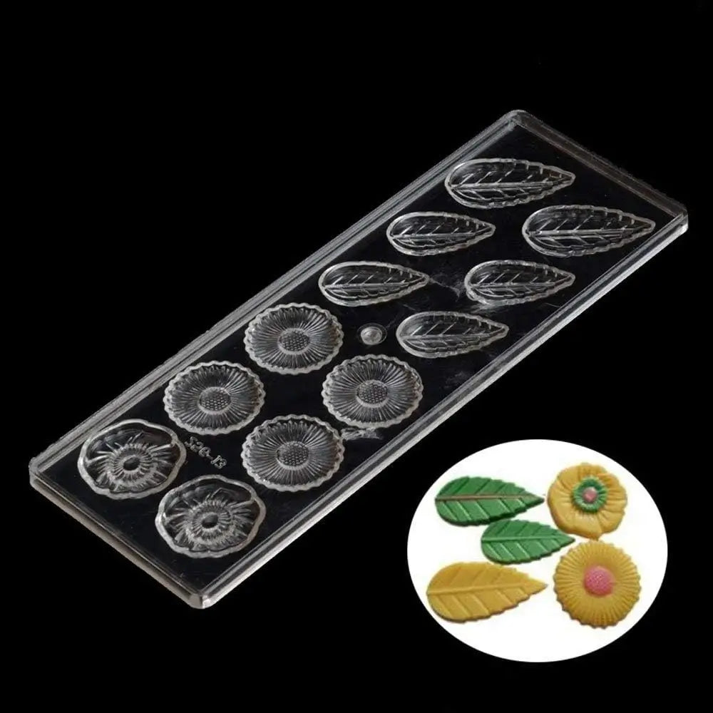 19293 / Molde de chocolate Hojas y Flores
