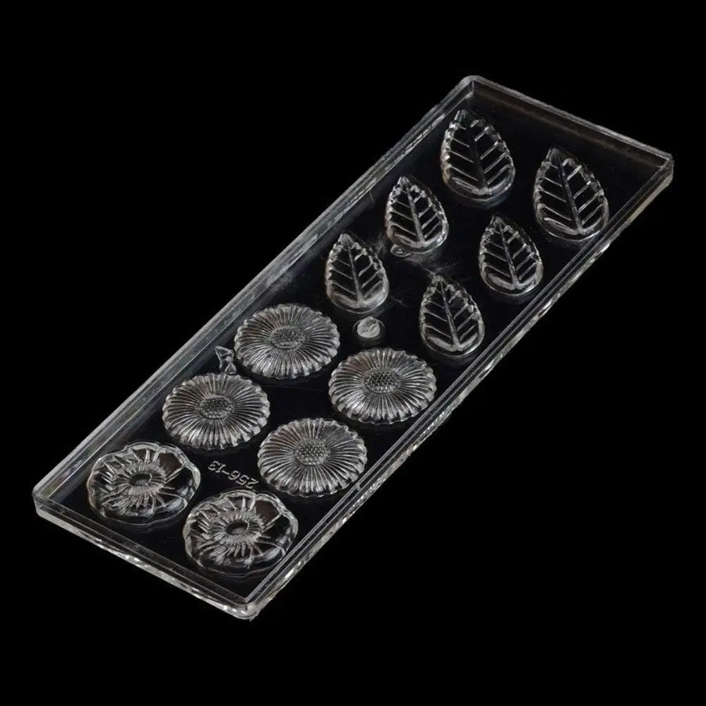 19293 / Molde de chocolate Hojas y Flores