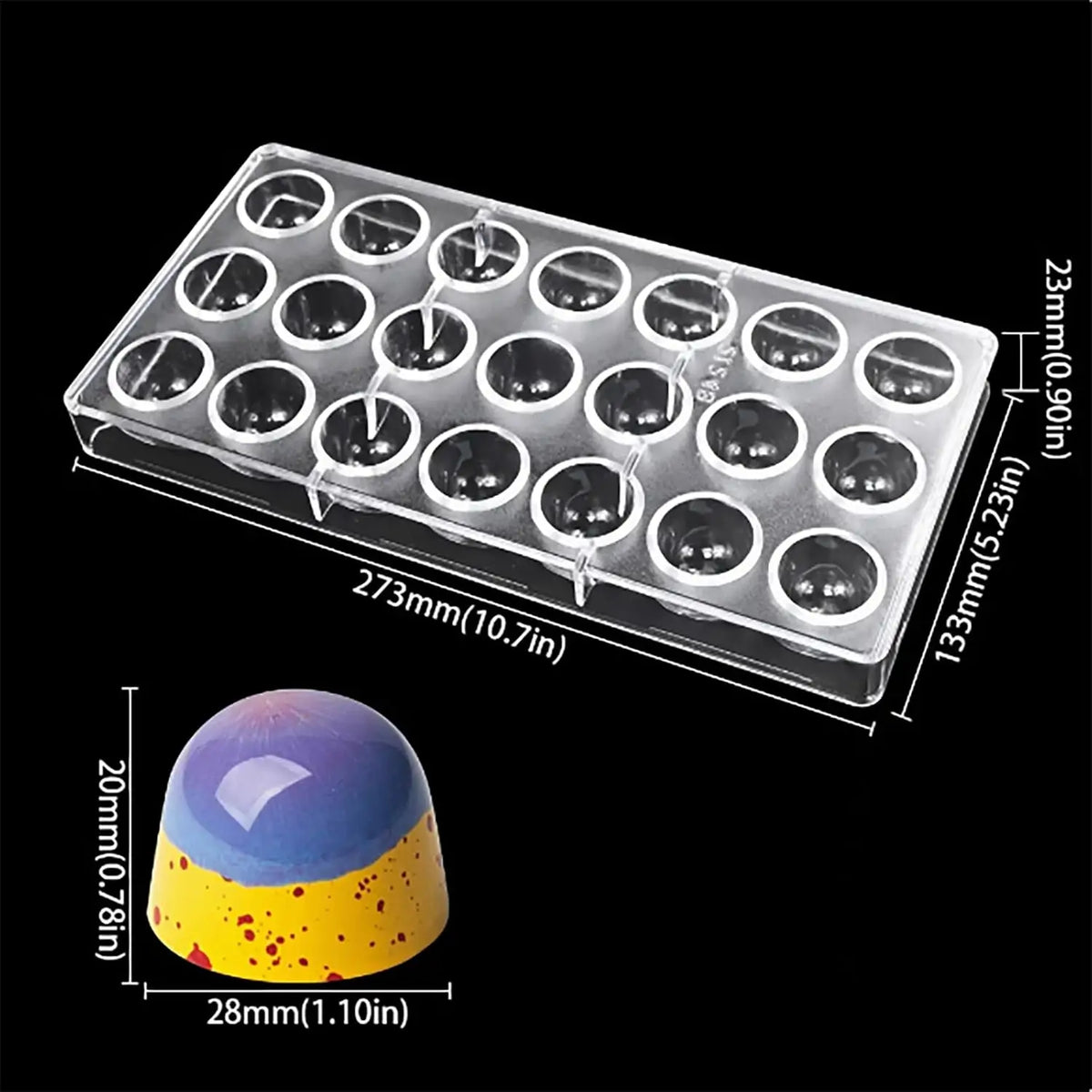 19322-7 chocolate bombs molds