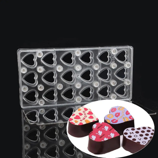 19325 / Moldes de chocolate magnéticos Heart Metal