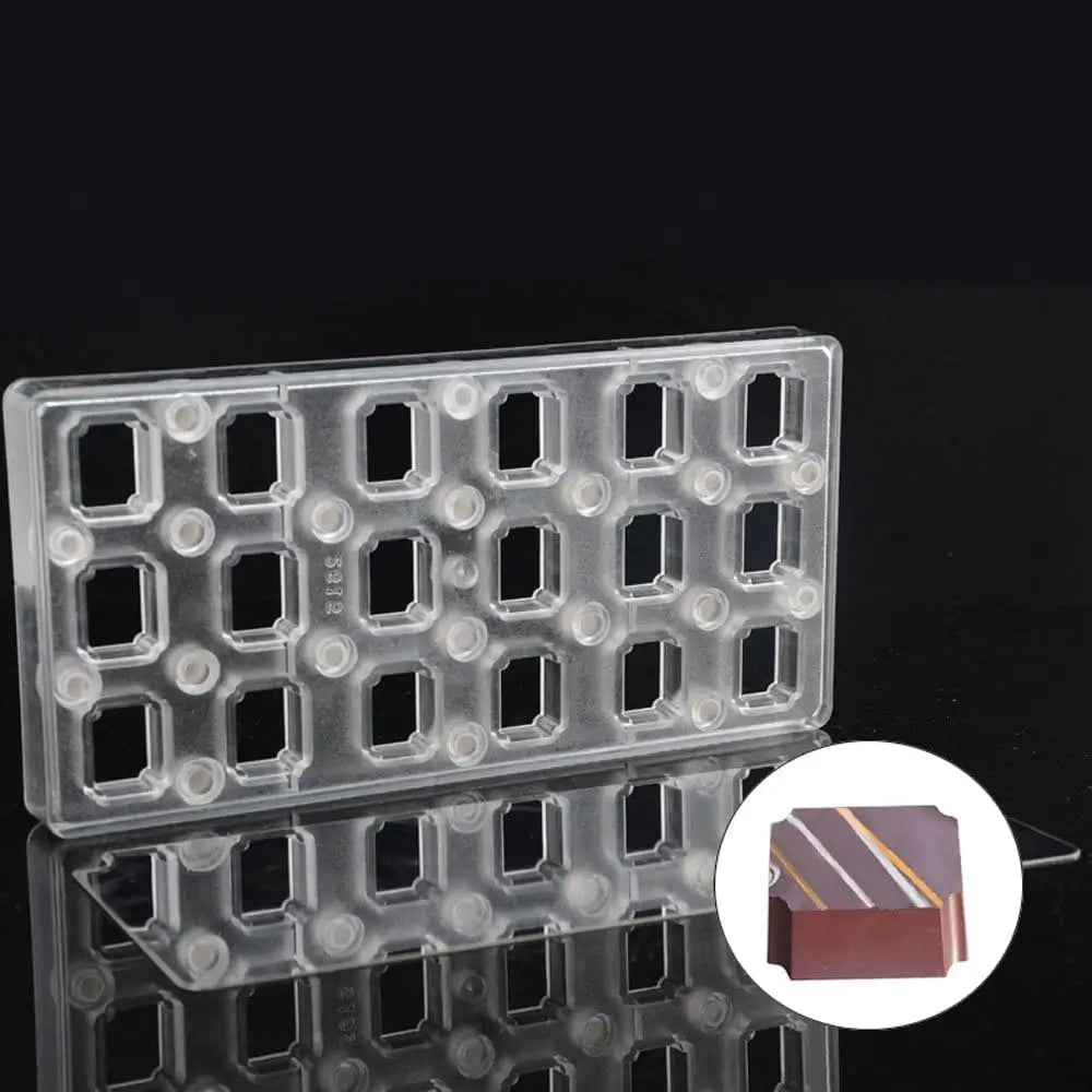 19326 / Rectangle DIY Chocolate Transfer Sheet Custom Molds Magnetic Polycarbonate Mould