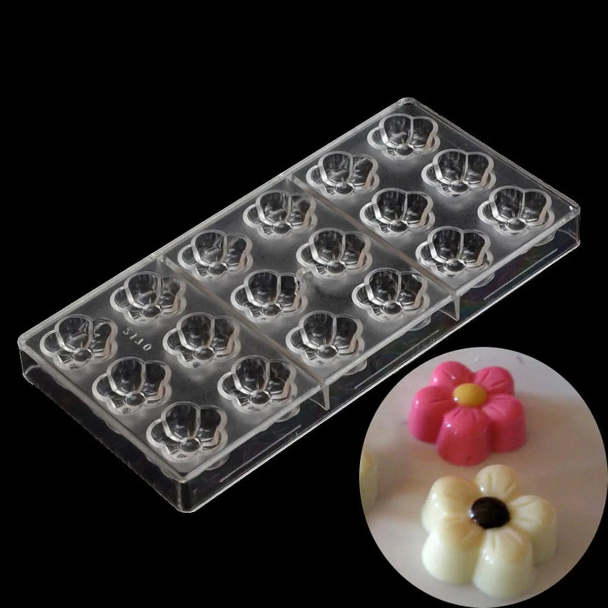 19332-2 flower shaped chocolate molds